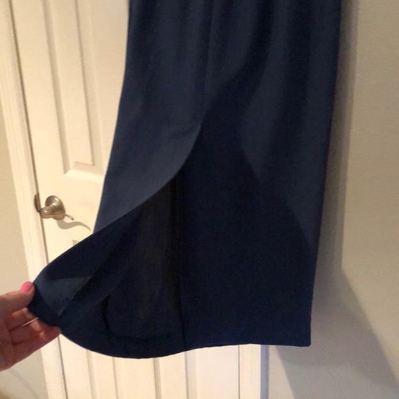 Soft blue suit and jacket set, unlined, SZ 10 - Picture 3 of 4